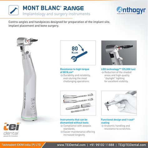 mont blanc implant handpieces.